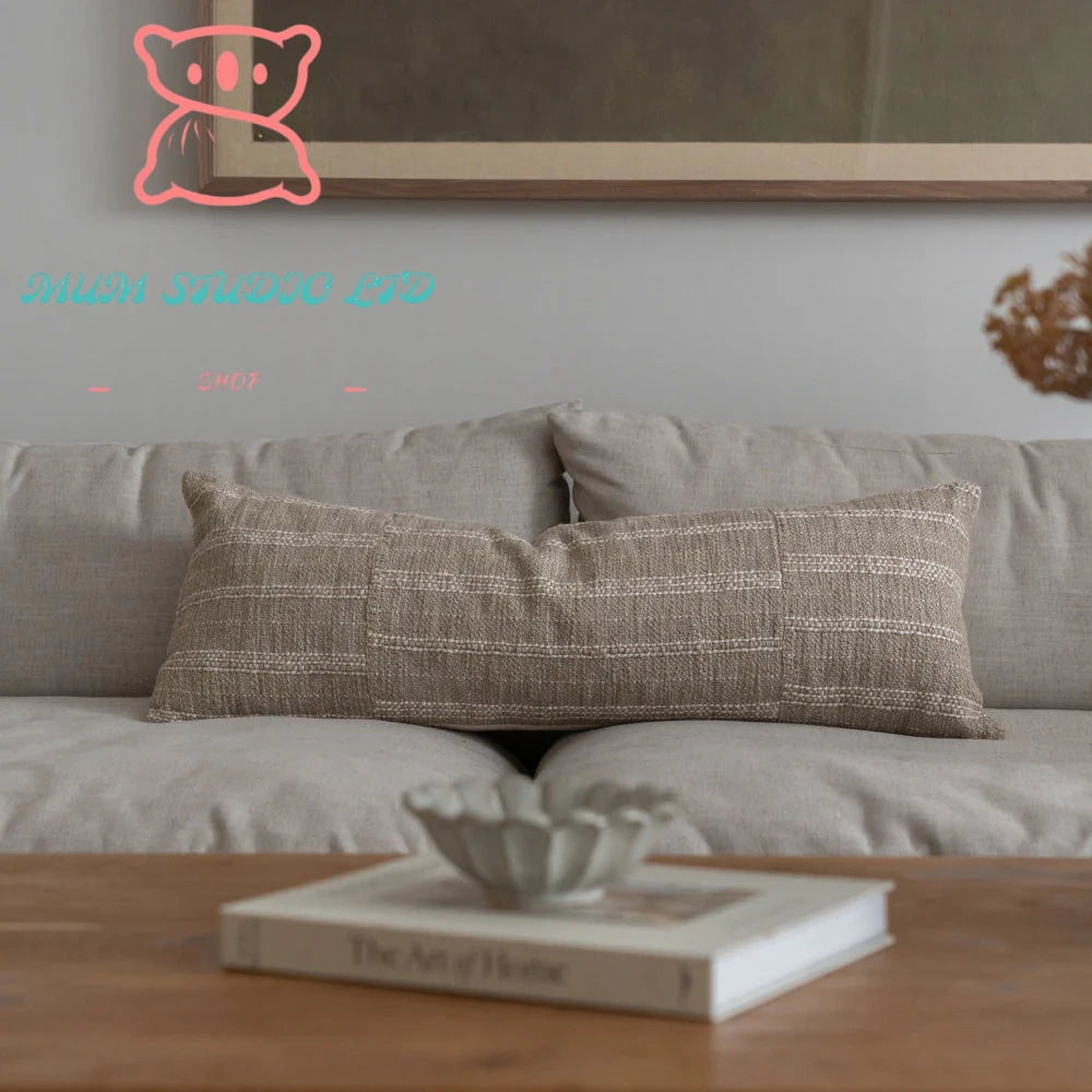 Amber Lewis x Loloi Mitzi Natural Pillow